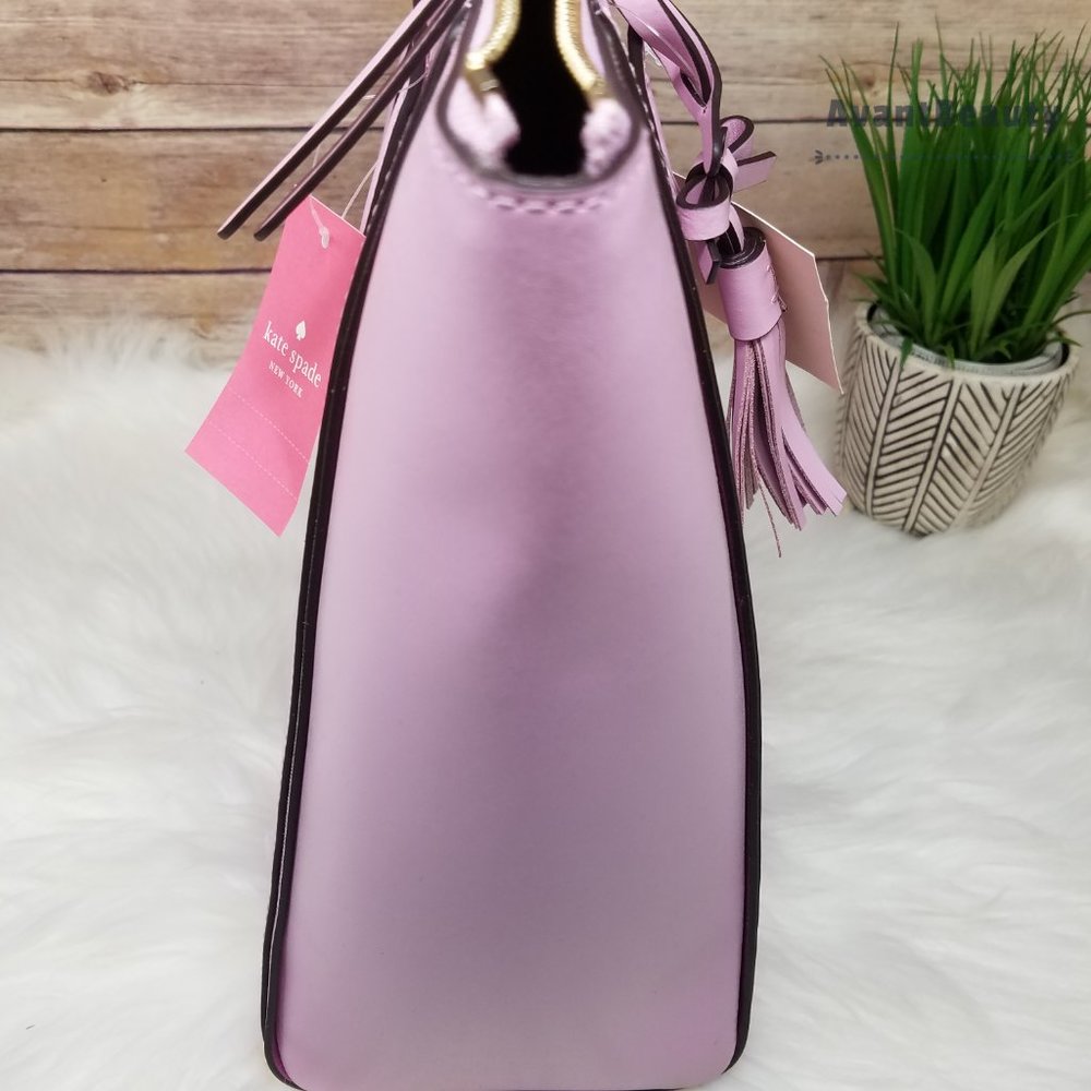 Kate Spade Kali Quartz Pink Large Tote Leather New - Picture 6 of 15
